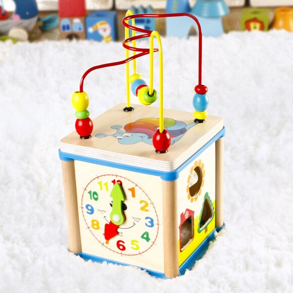 Wooden Sorting - Stacking & Color Learning Toy - Educational  Wooden educational toys